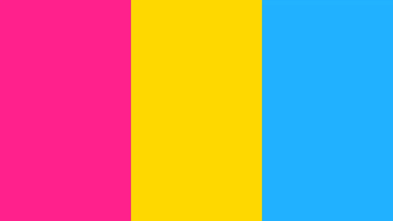 Pansexual Vertical Pride Stripes desktop wallpaper in 4K
