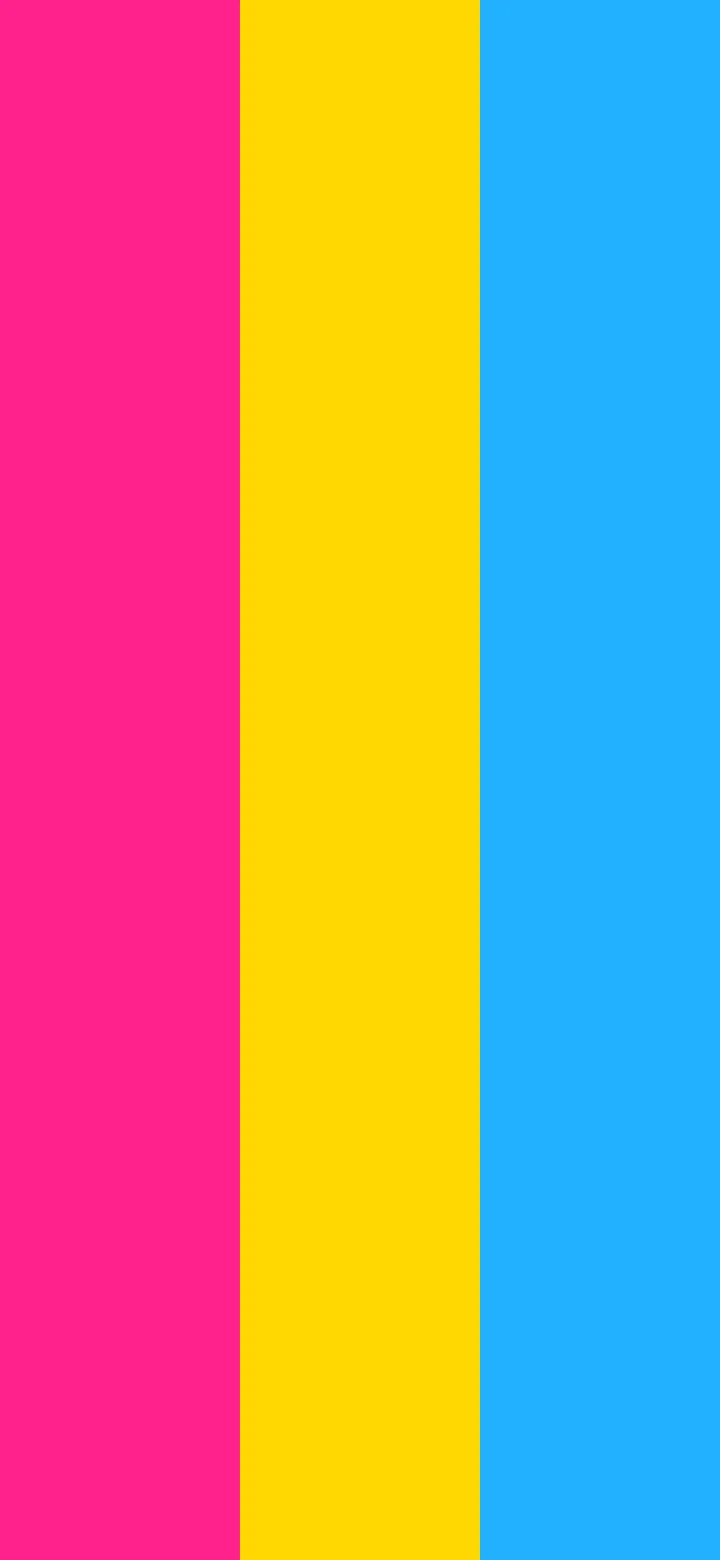 Pansexual Vertical Pride Stripes wallpaper for iPhone and Android