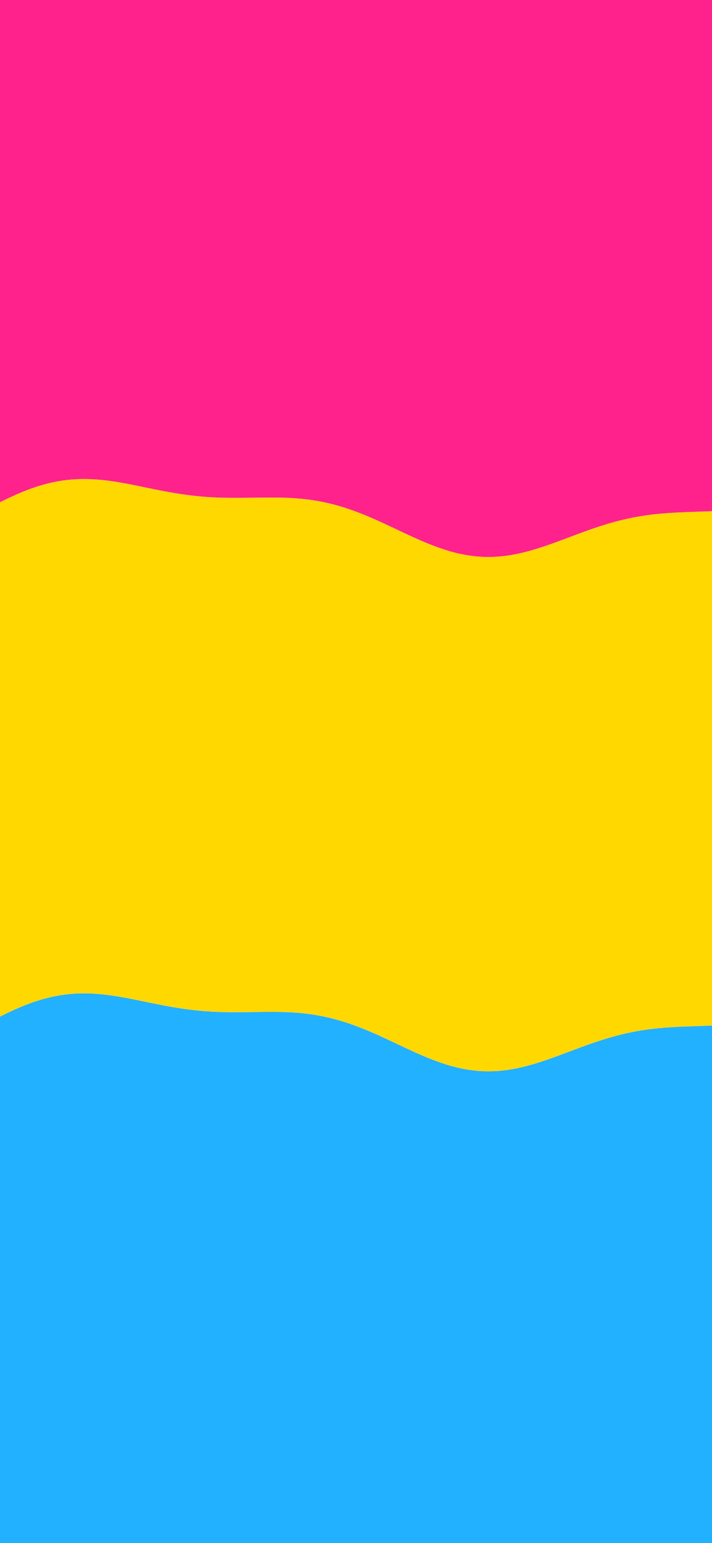 Pansexual Wavy Pride Flag wallpaper for iPhone and Android