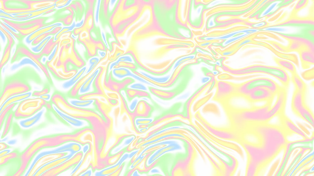 Pastel Rainbow Holographic Foil desktop wallpaper in 4K