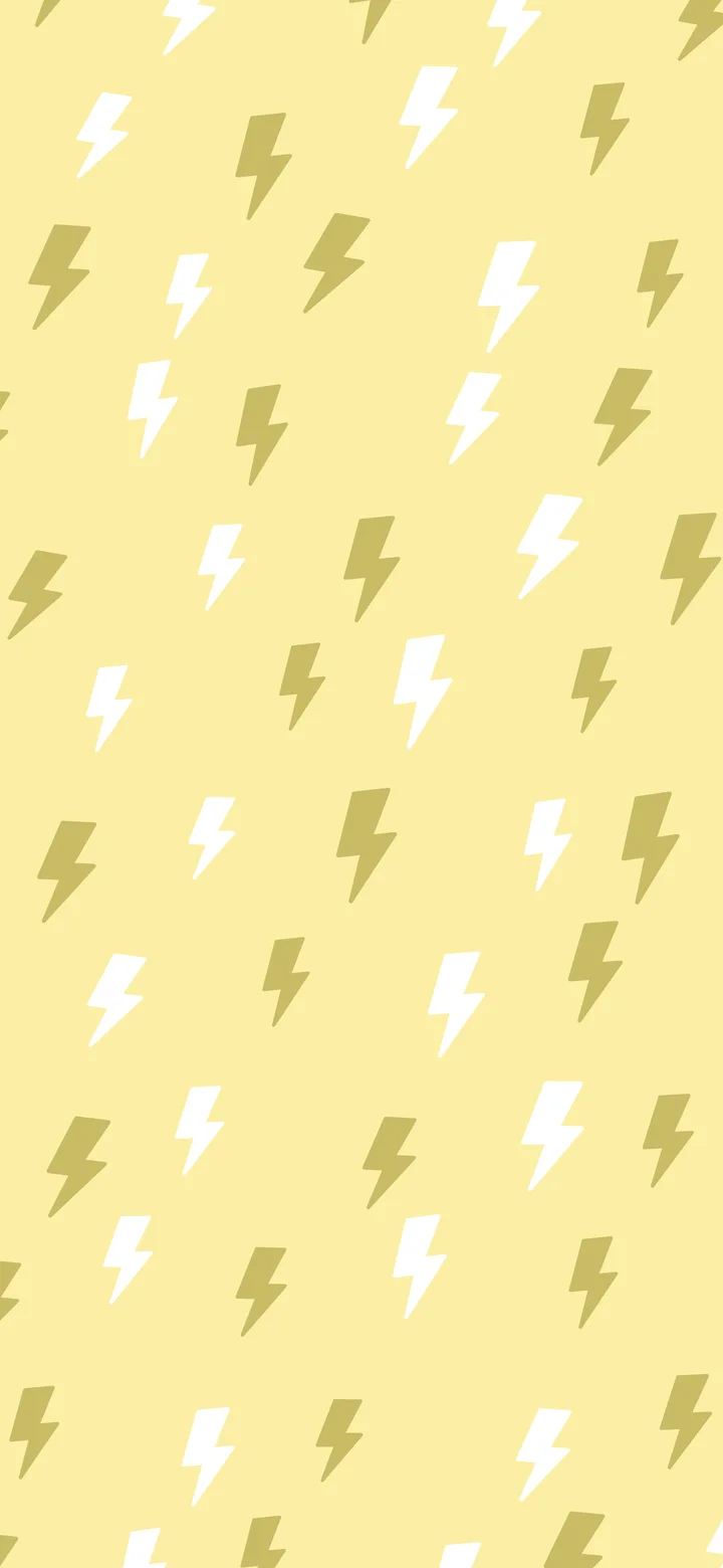 Pastel Yellow Lightning Bolt Pattern wallpaper for iPhone and Android