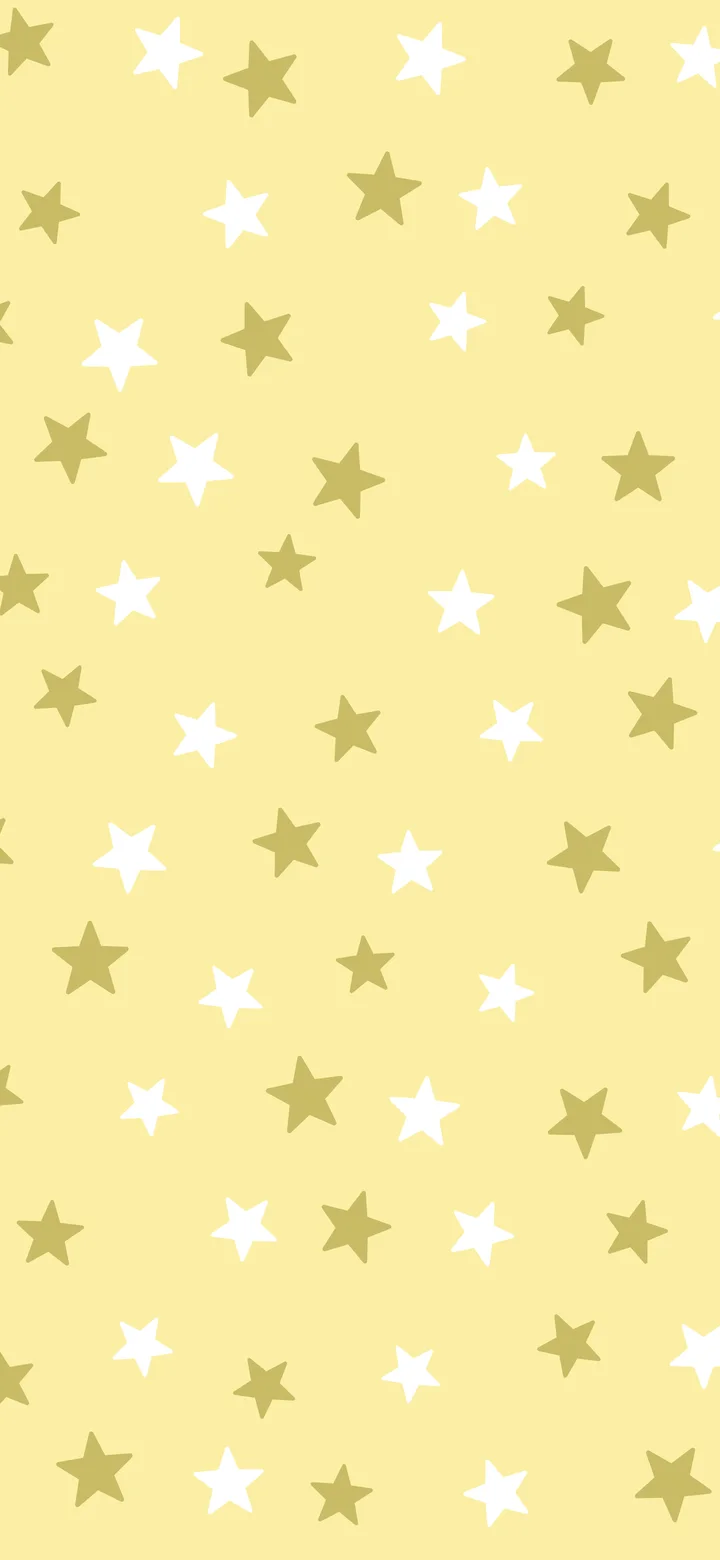 Pastel Yellow Star Pattern wallpaper for iPhone and Android