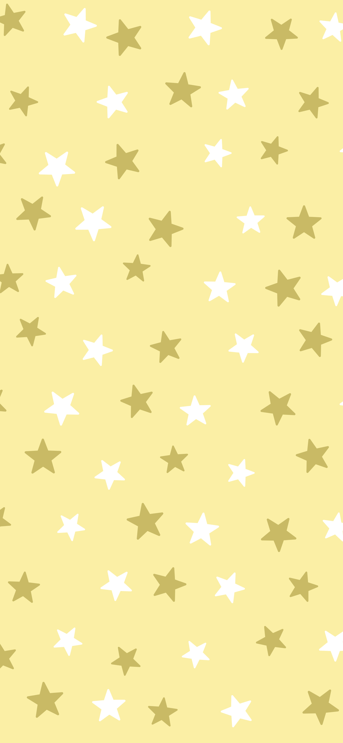 Pastel Yellow Star Pattern wallpaper for iPhone and Android