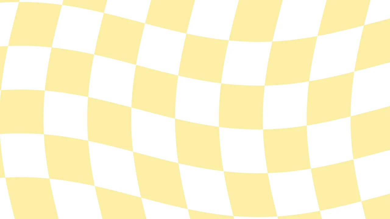 Pastel Yellow Wavy Checkered desktop wallpaper in 4K