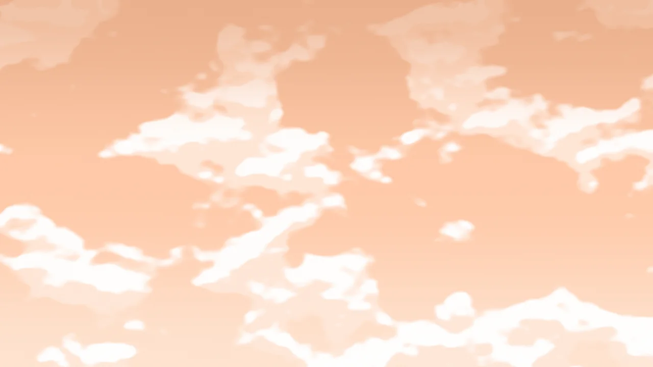 Peach Cloudy Sky desktop wallpaper in 4K