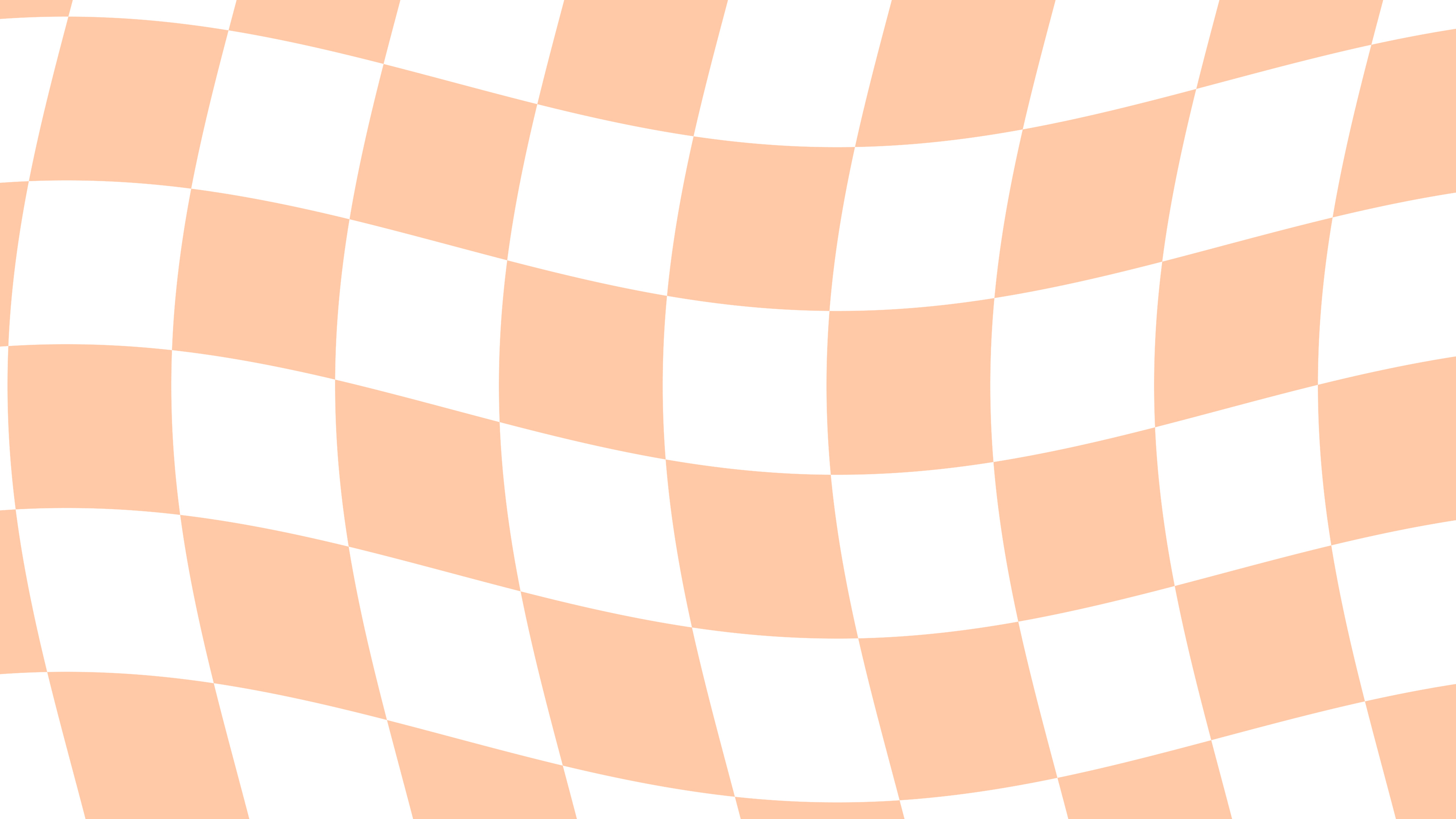 Peach Wavy Checkered desktop wallpaper in 4K