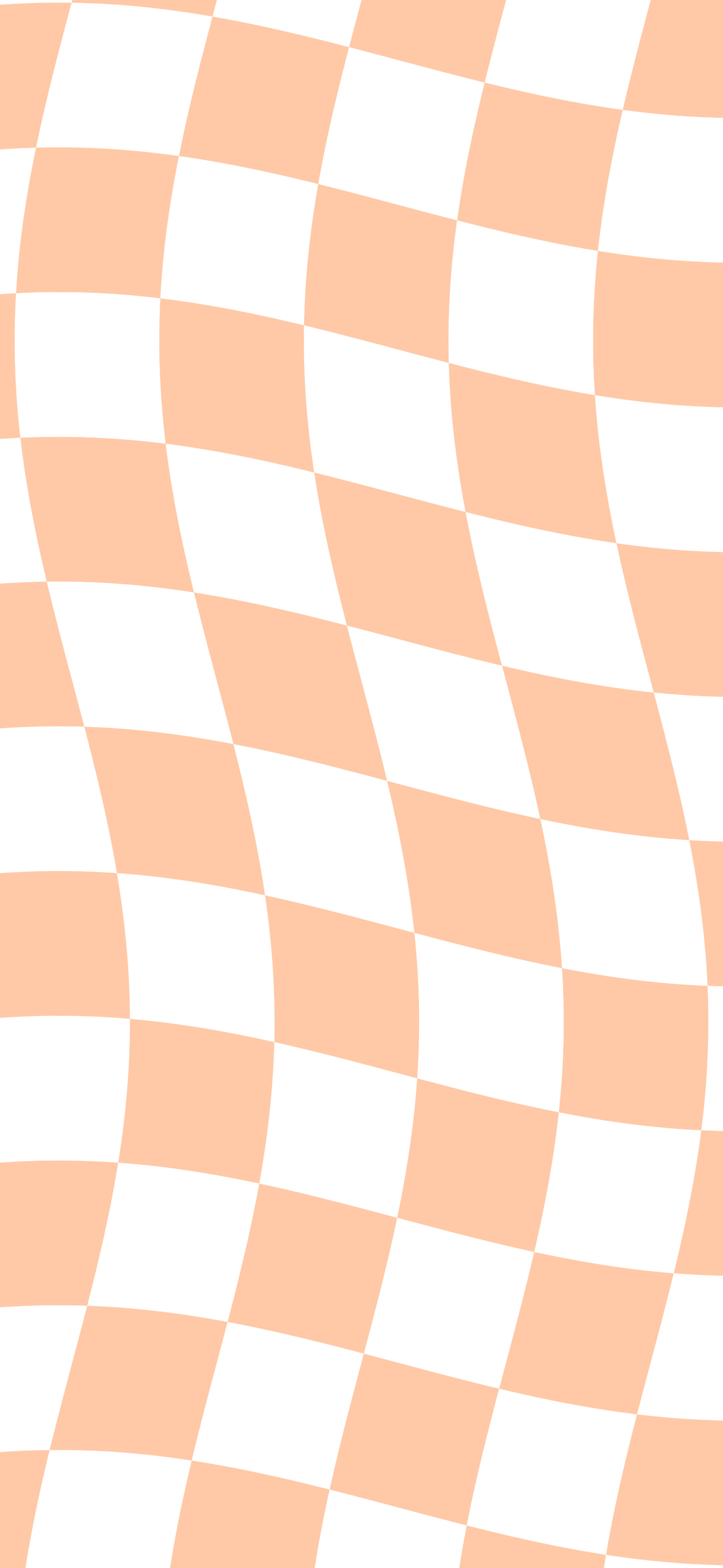 Peach Wavy Checkered wallpaper for iPhone and Android