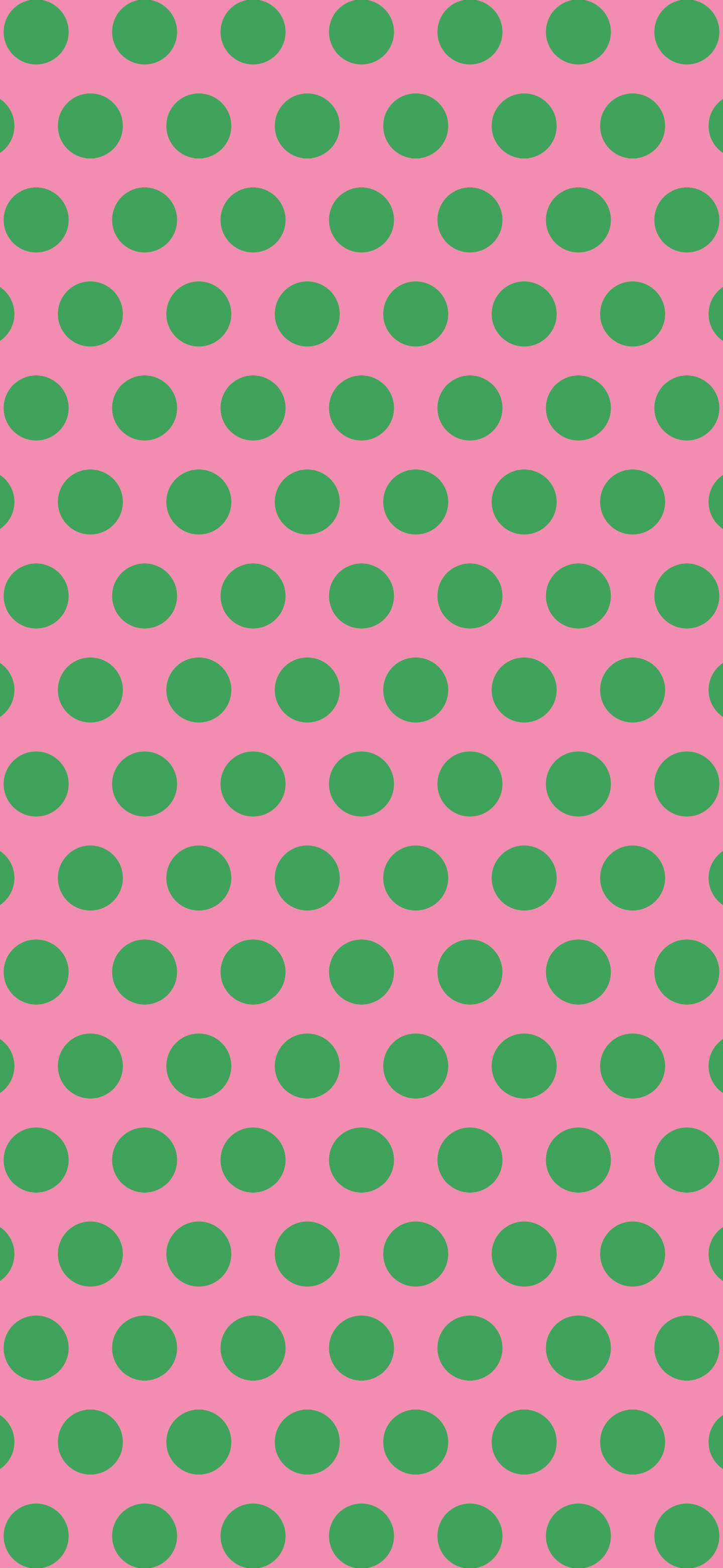 Pink and Green Polka Dot wallpaper for iPhone and Android