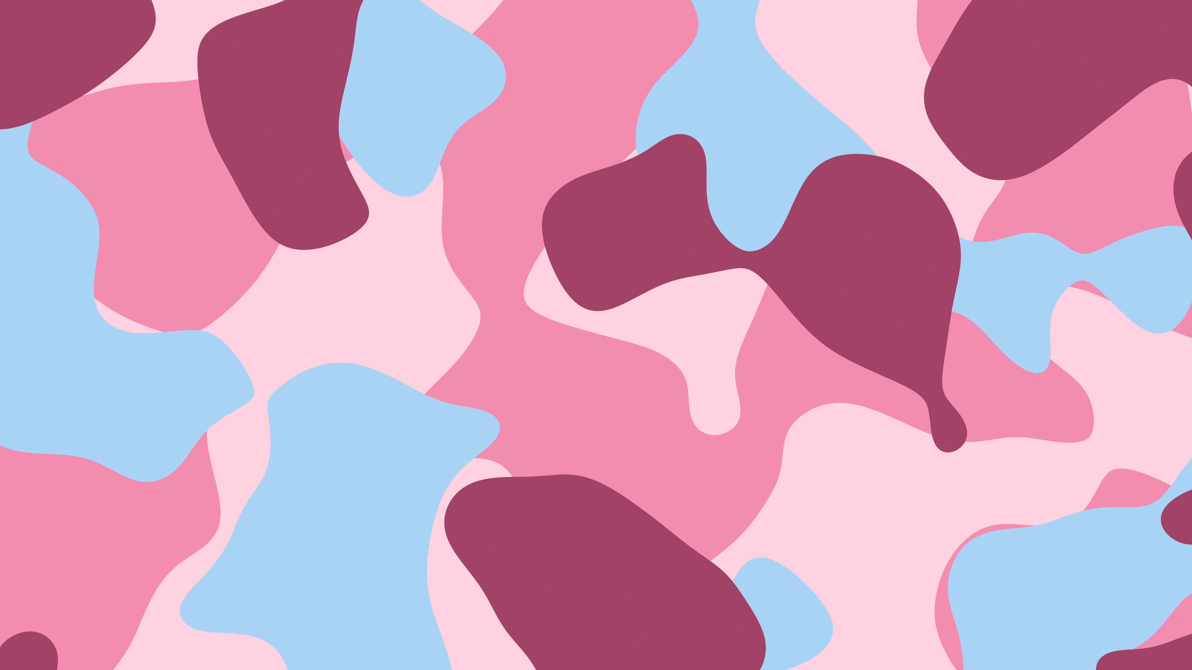 Pink and Light Blue Camo desktop wallpaper in 4K