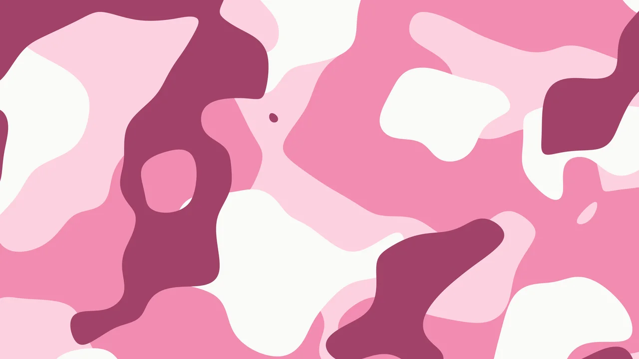 Pink and White Camo desktop wallpaper in 4K