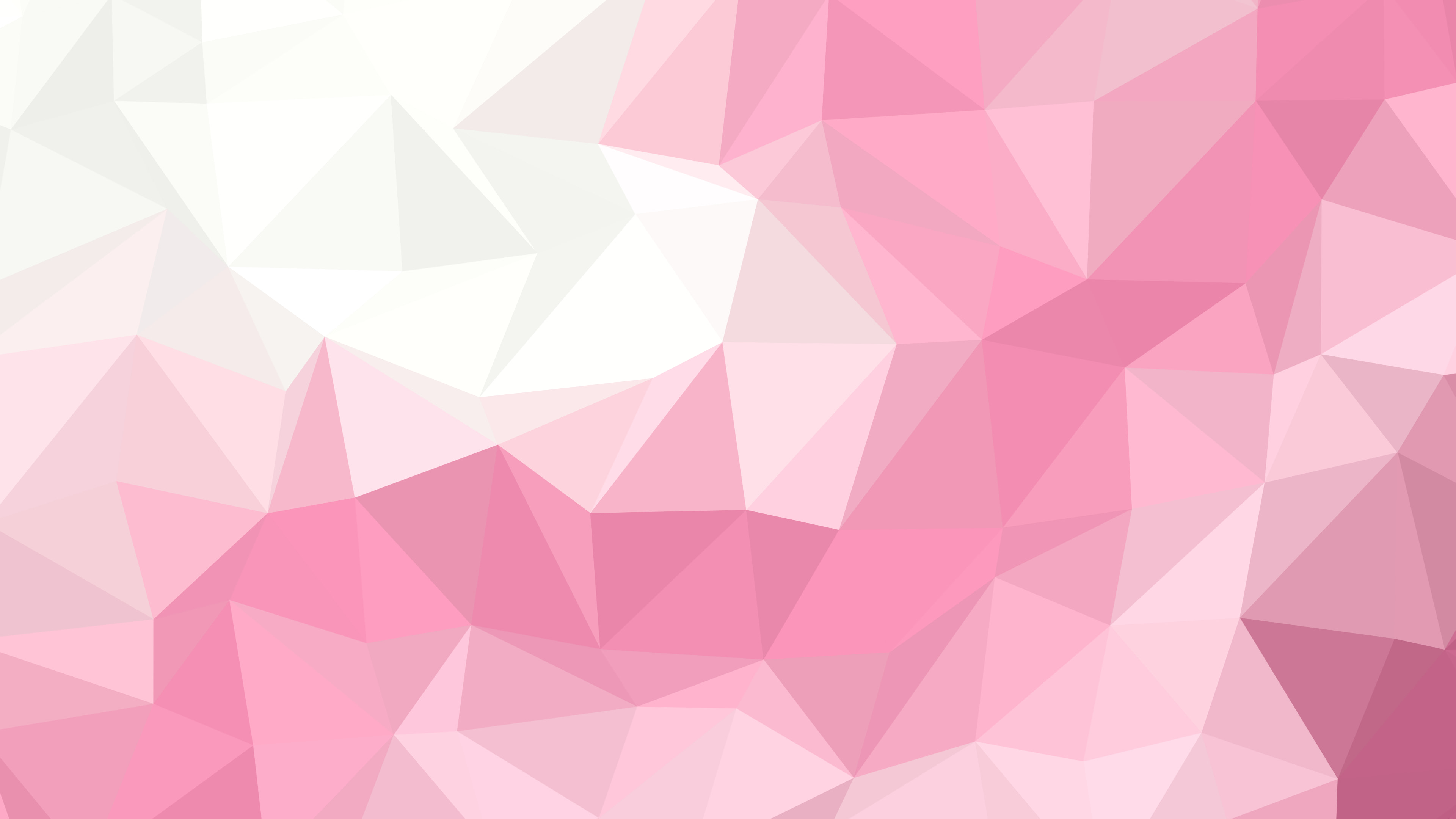 Pink and White Low Poly desktop wallpaper in 4K