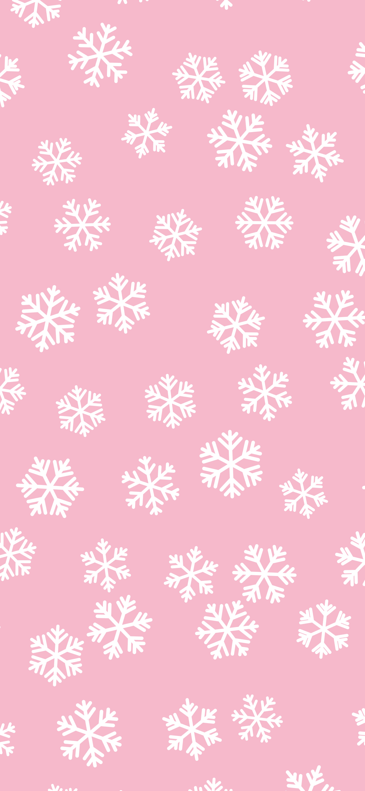 Pink Christmas Snowflake Pattern wallpaper for iPhone and Android