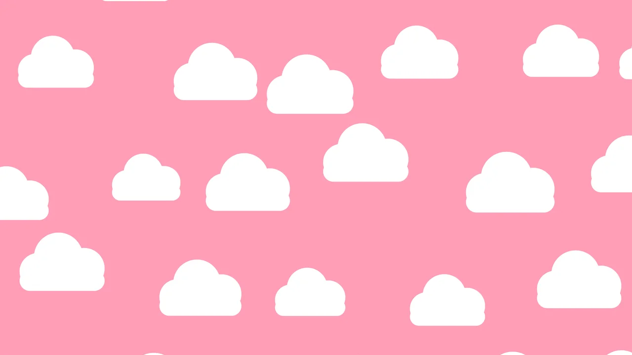 Pink Sunset Cloud Pattern desktop wallpaper in 4K