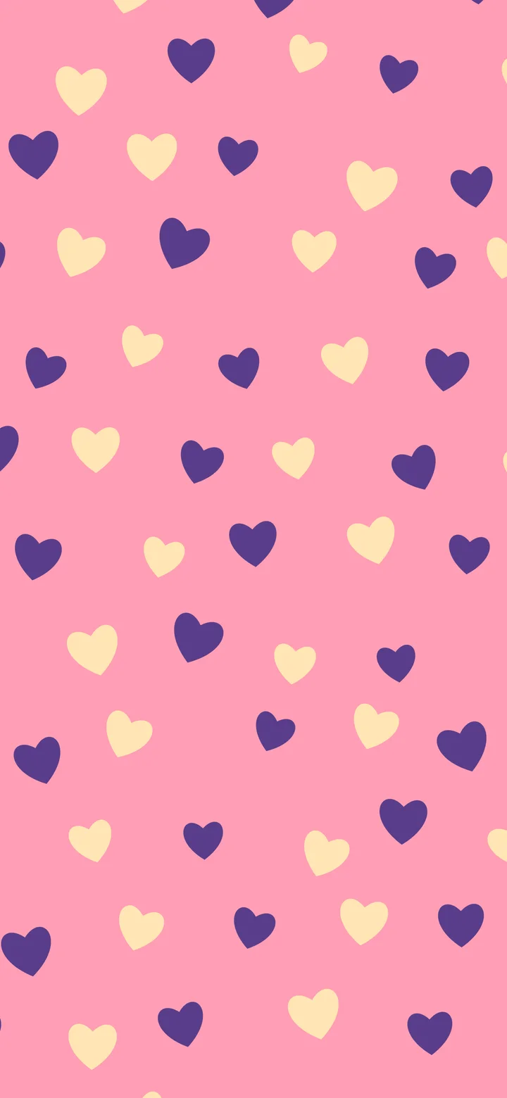 Pink Sunset Heart Pattern wallpaper for iPhone and Android