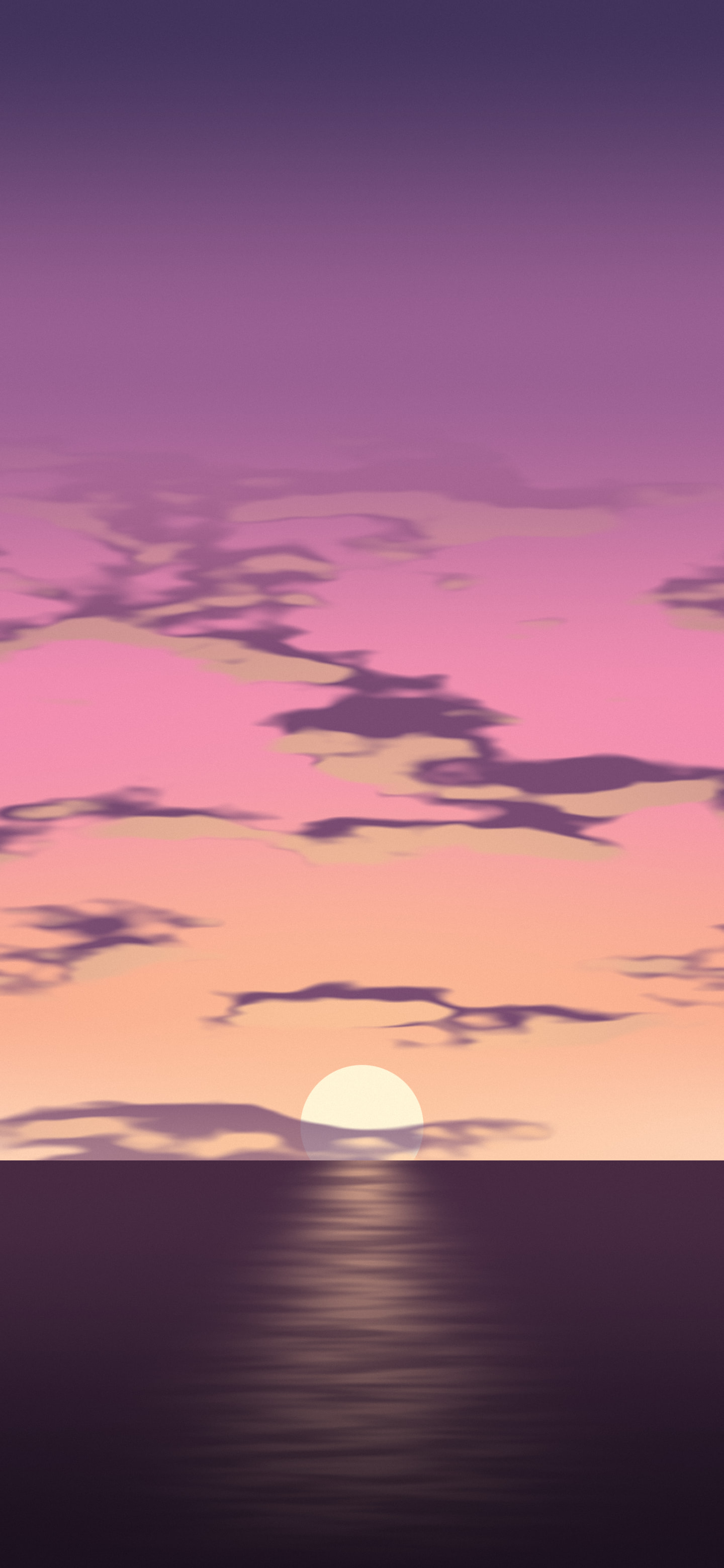 Pink Sunset Sky wallpaper for iPhone and Android