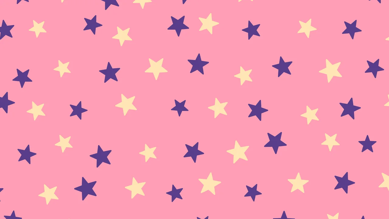 Pink Sunset Star Pattern desktop wallpaper in 4K