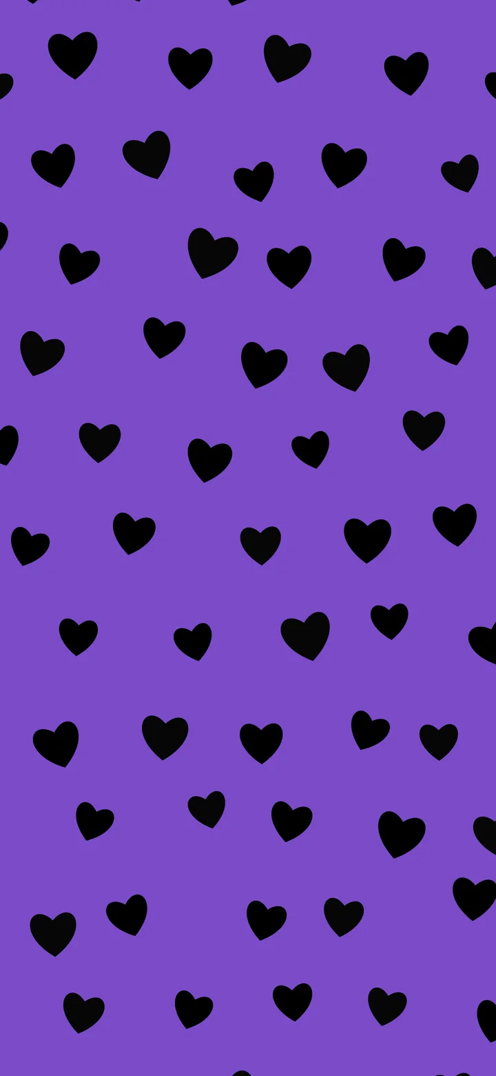 Purple and Black Heart Pattern wallpaper for iPhone and Android