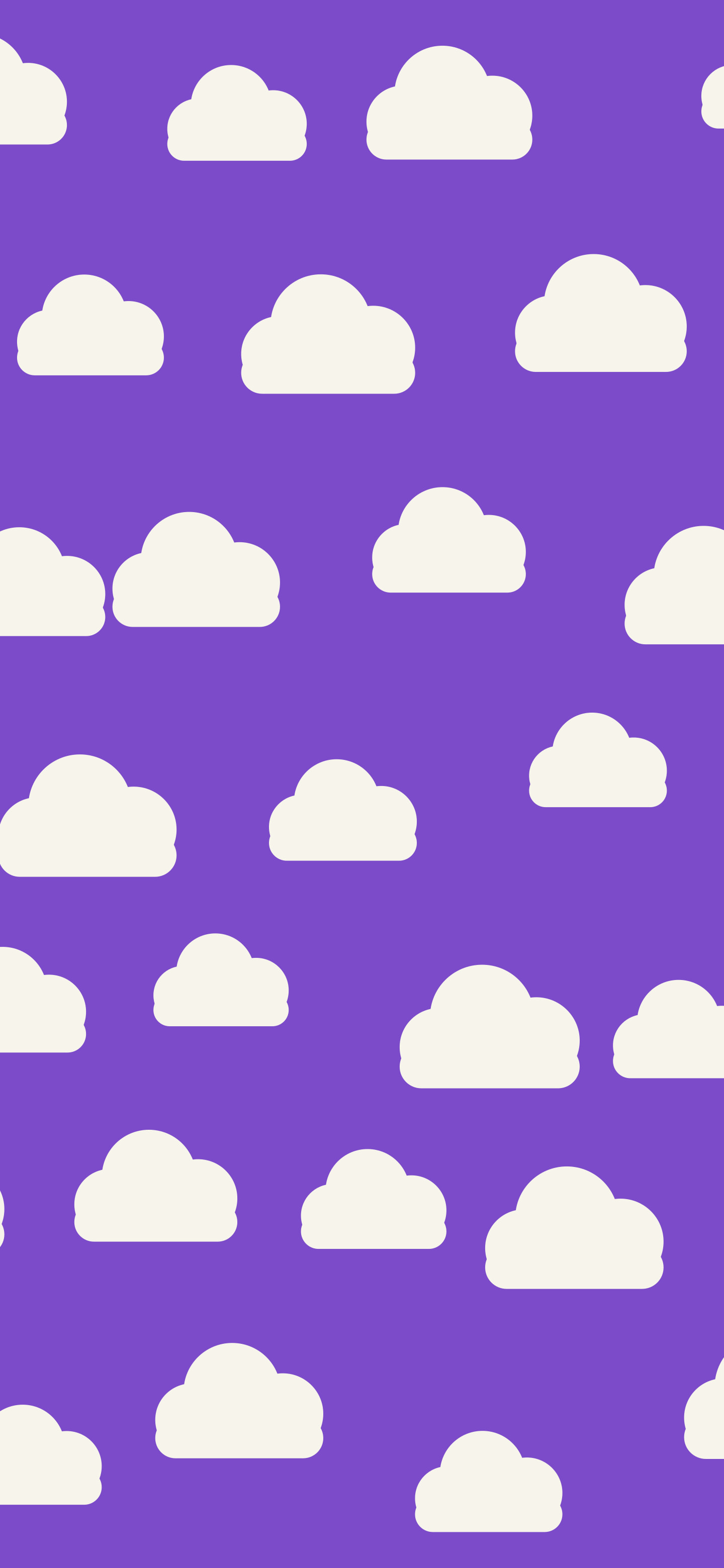 Purple Cloud Pattern wallpaper for iPhone and Android