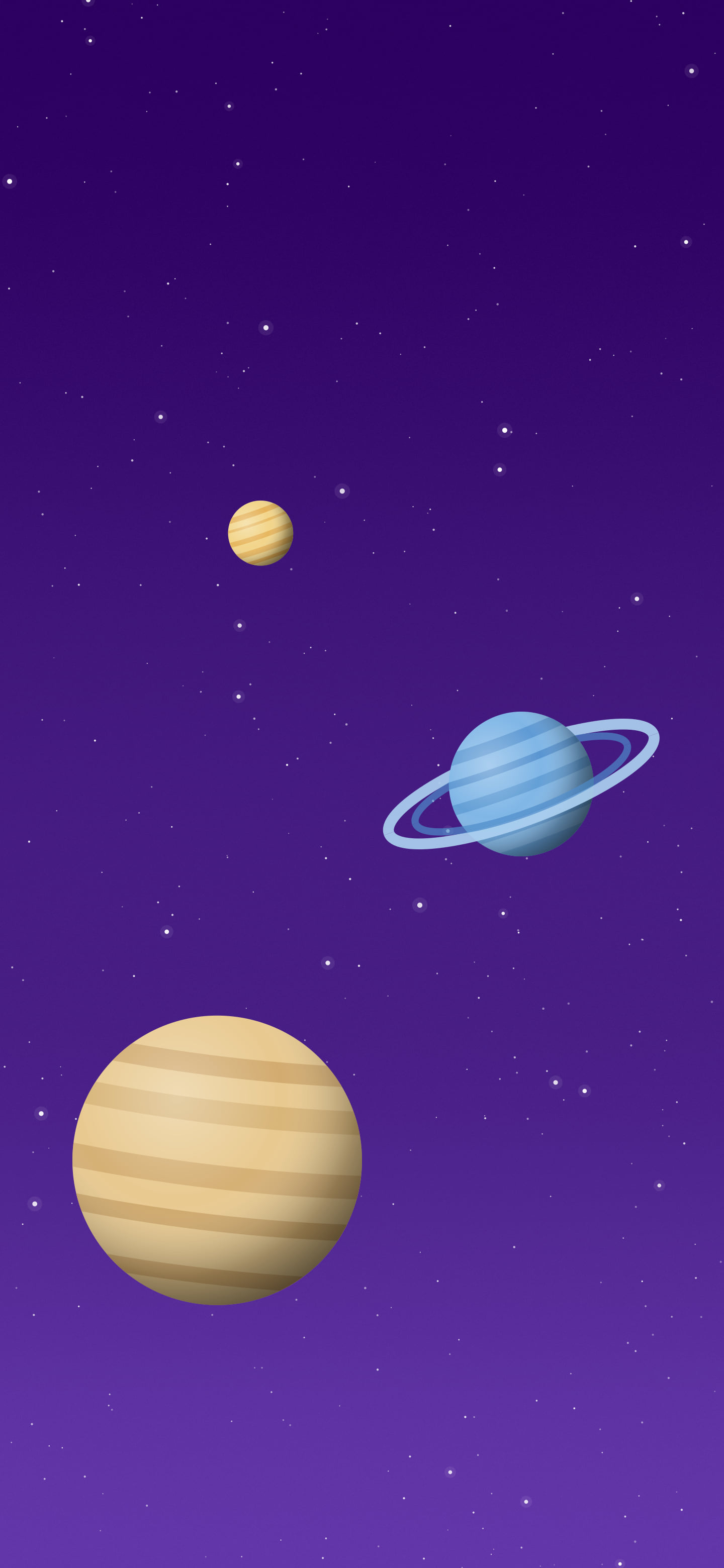 Purple Planets wallpaper for iPhone and Android