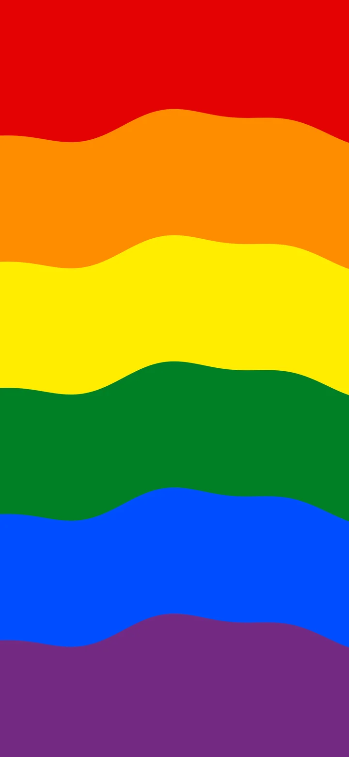 Rainbow Wavy Pride Flag wallpaper for iPhone and Android