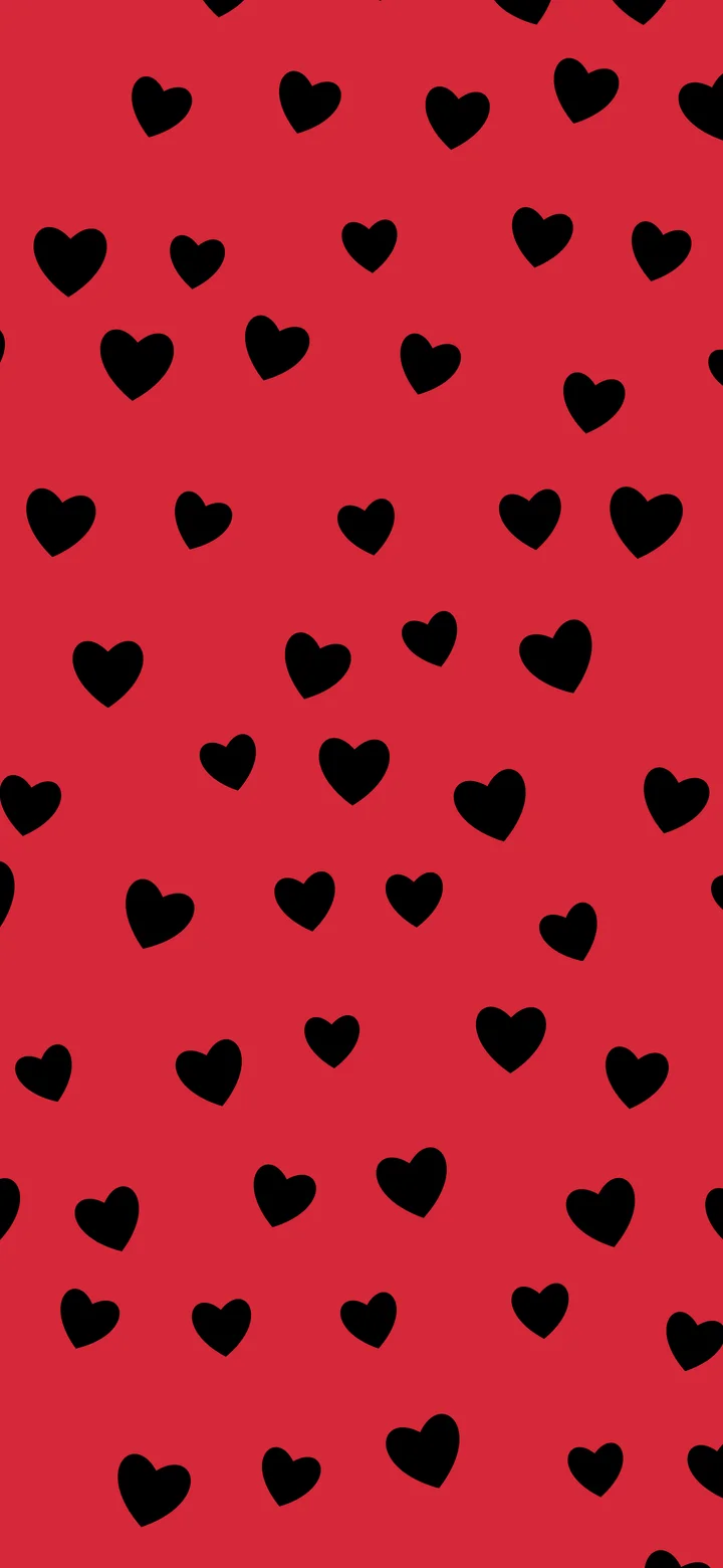 Red and Black Heart Pattern wallpaper for iPhone and Android