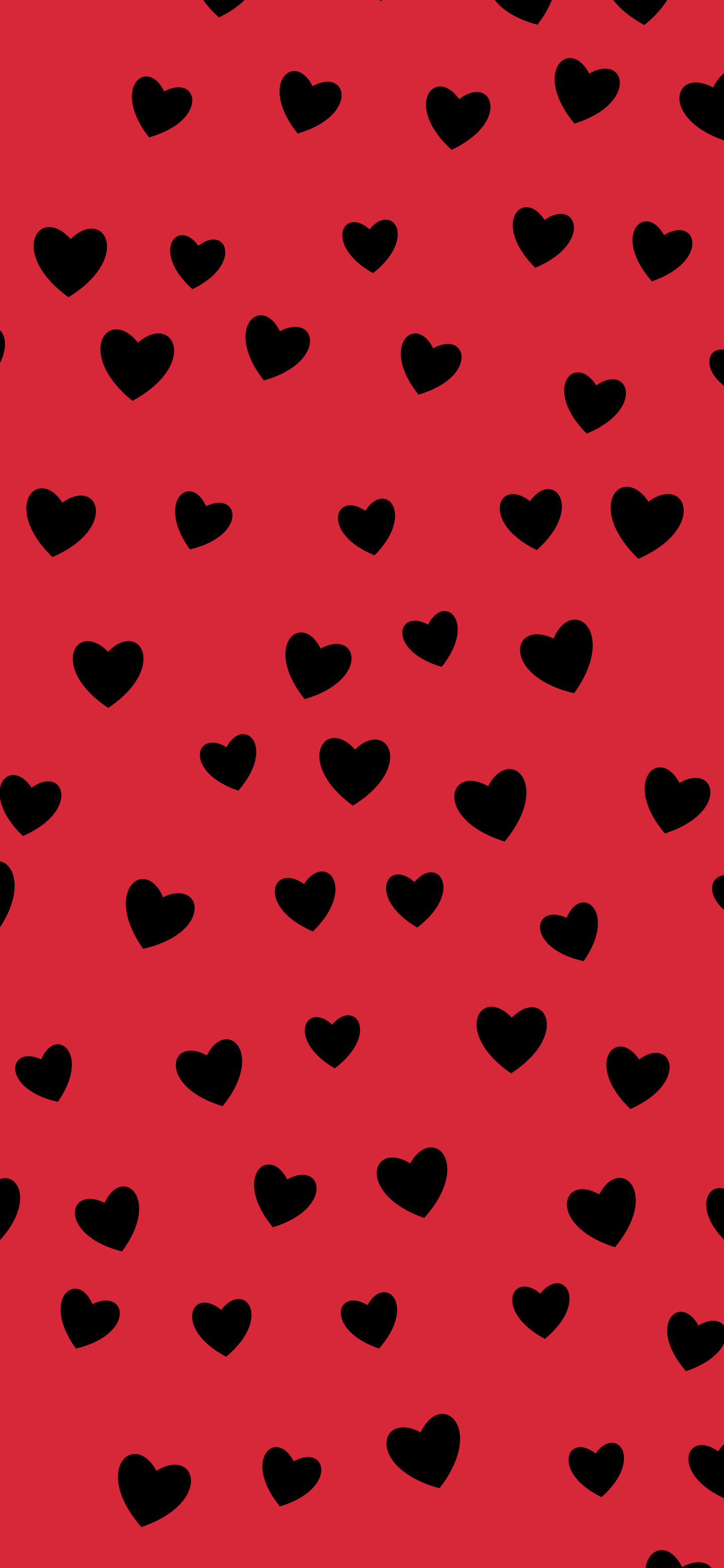 Red and Black Heart Pattern wallpaper for iPhone and Android