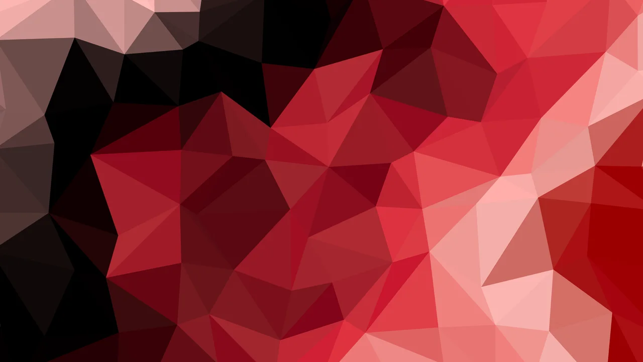 Red and Black Low Poly desktop wallpaper in 4K