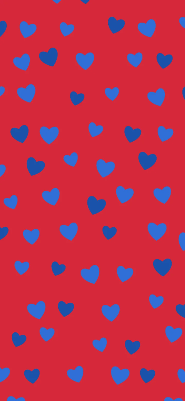 Red and Blue Heart Pattern wallpaper for iPhone and Android