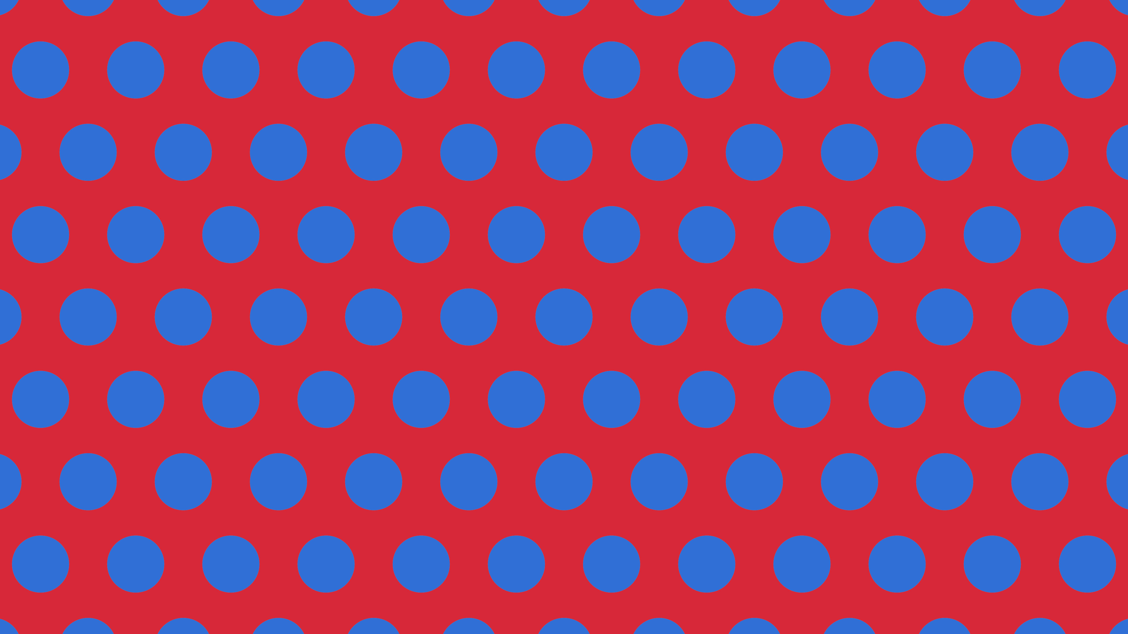 Red and Blue Polka Dot desktop wallpaper in 4K