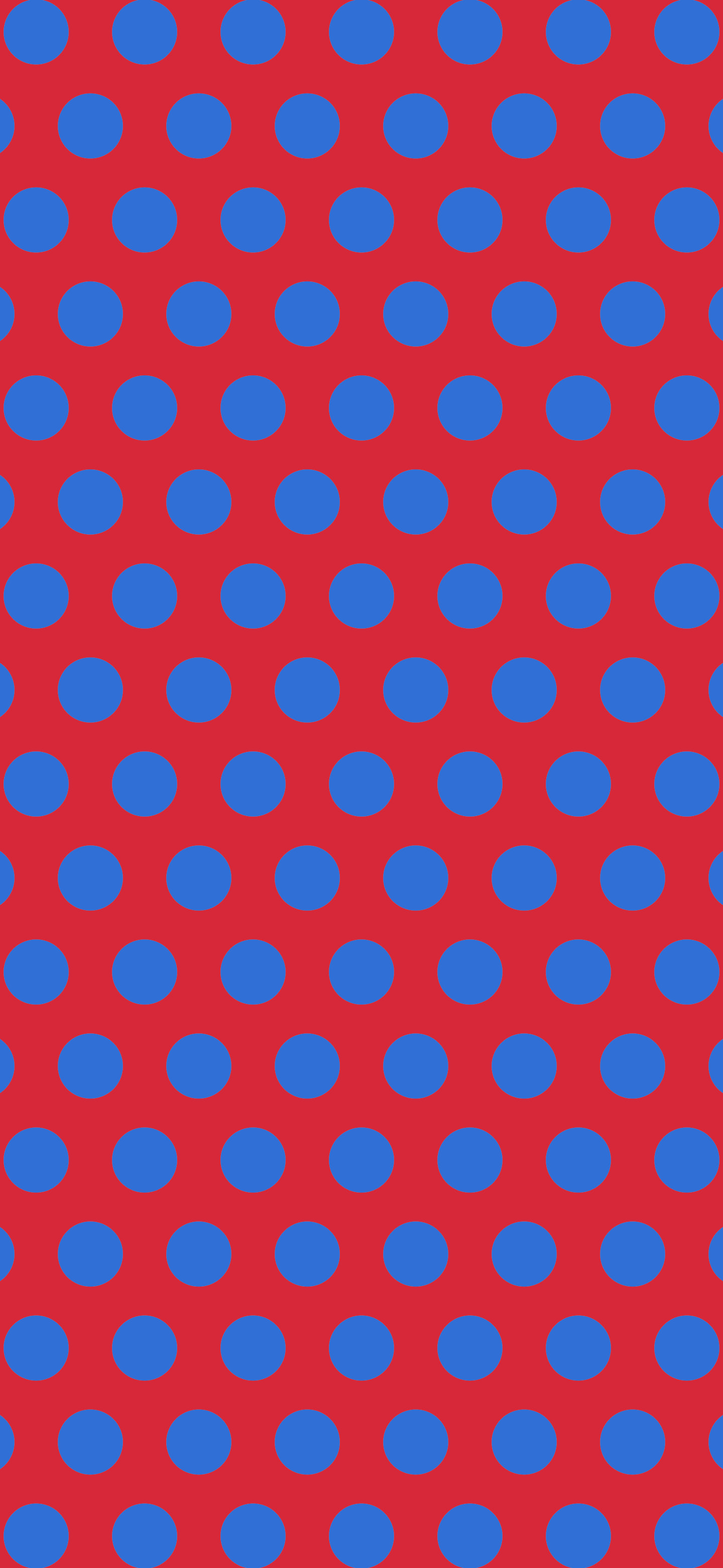 Red and Blue Polka Dot wallpaper for iPhone and Android