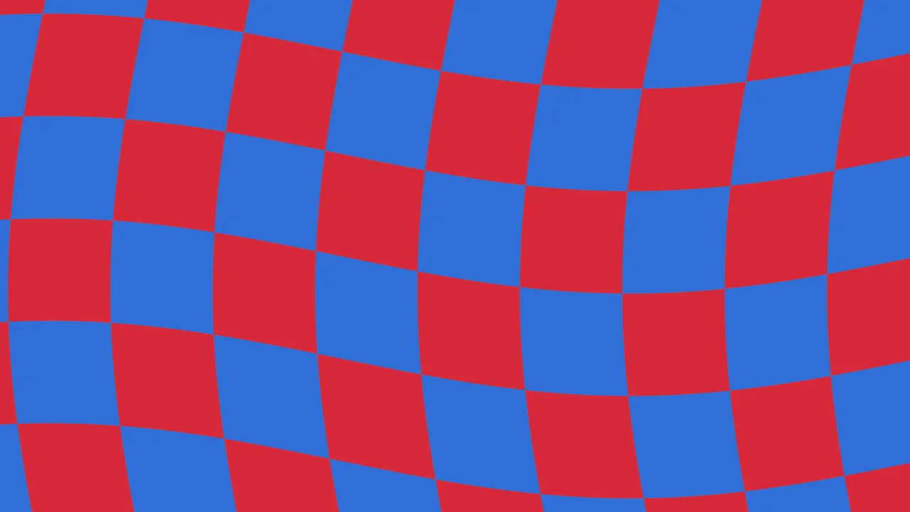 Red and Blue Wavy Checkered desktop wallpaper in 4K