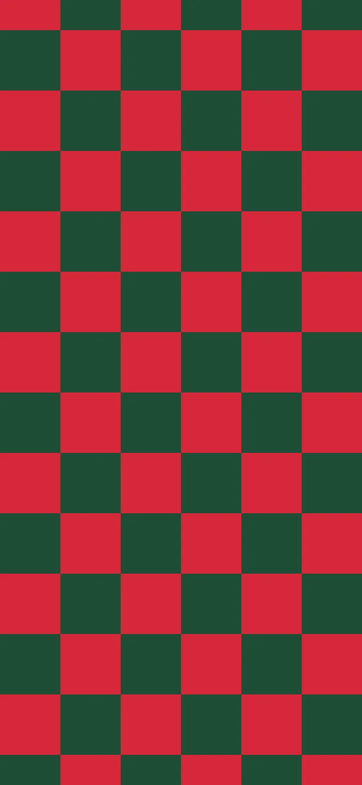 Red and Dark Green Checkered wallpaper for iPhone and Android
