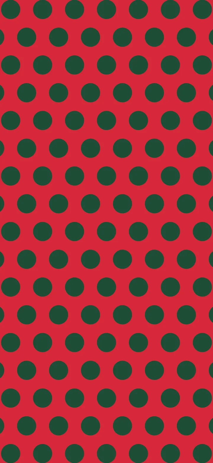 Red and Dark Green Polka Dot wallpaper for iPhone and Android
