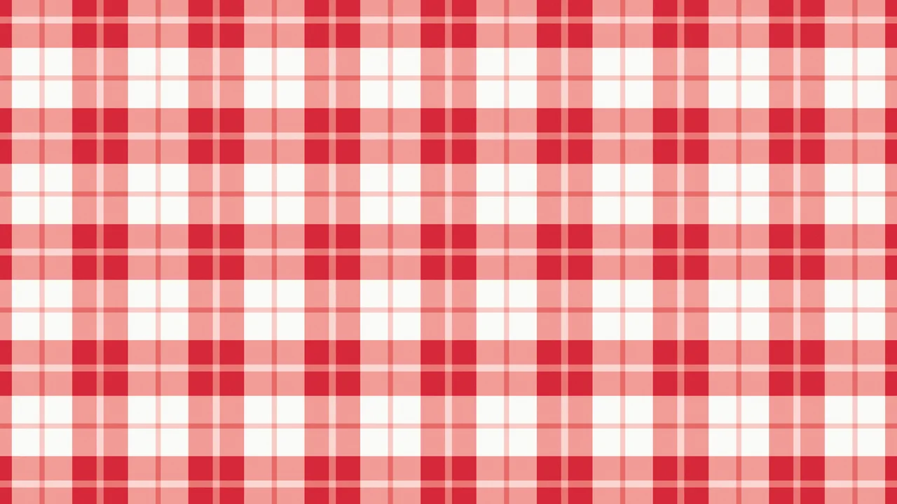 Red and White Tartan Plaid desktop wallpaper in 4K