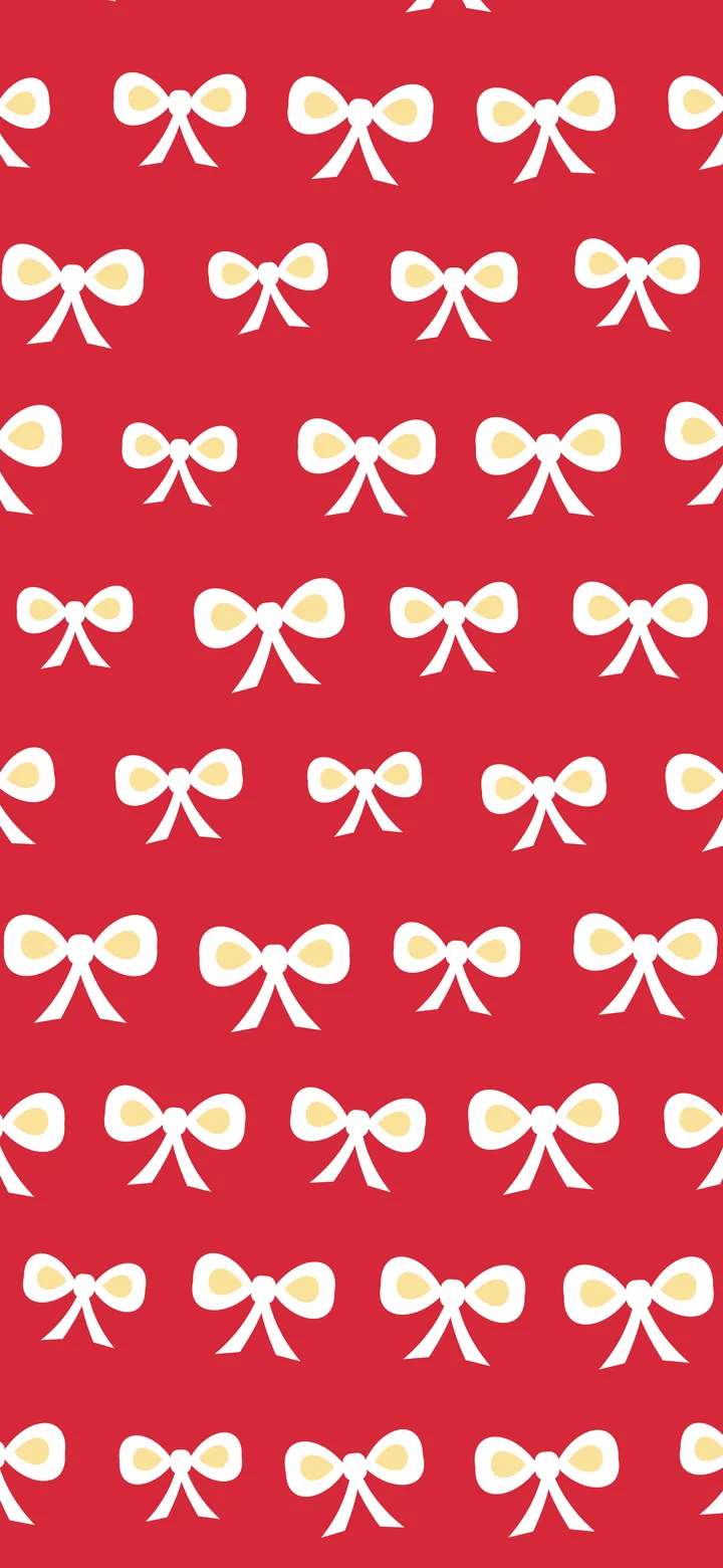 Red Bow Pattern wallpaper for iPhone and Android