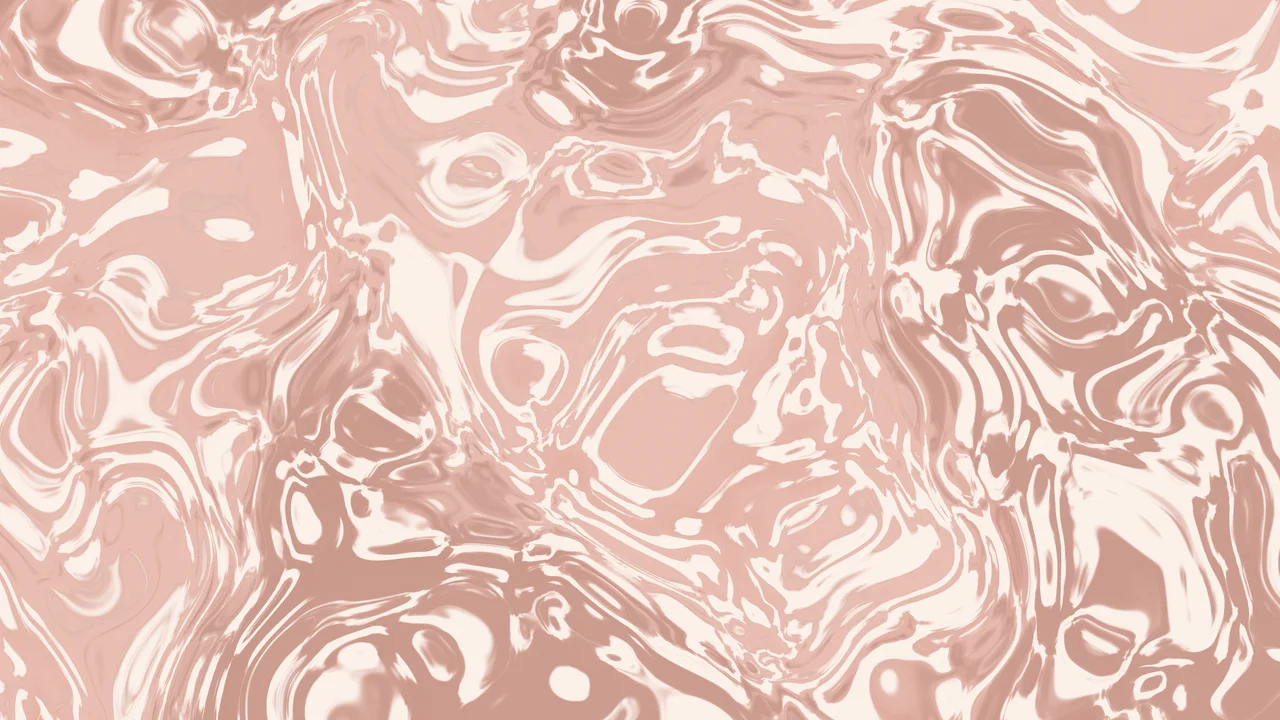 Rose Gold and Cream Liquid Marble desktop wallpaper in 4K