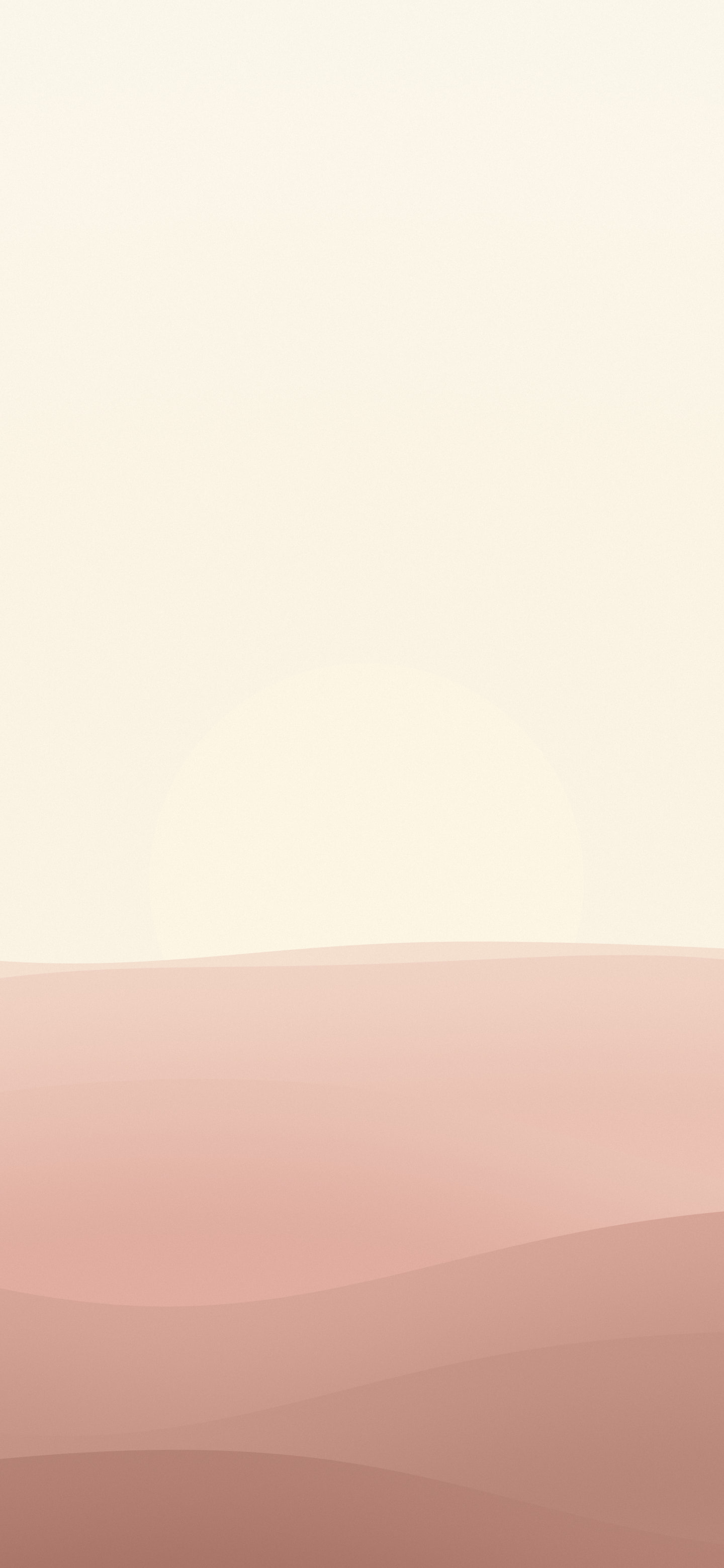 Rose Gold and Cream Minimalist Sunset Hills wallpaper for iPhone and Android