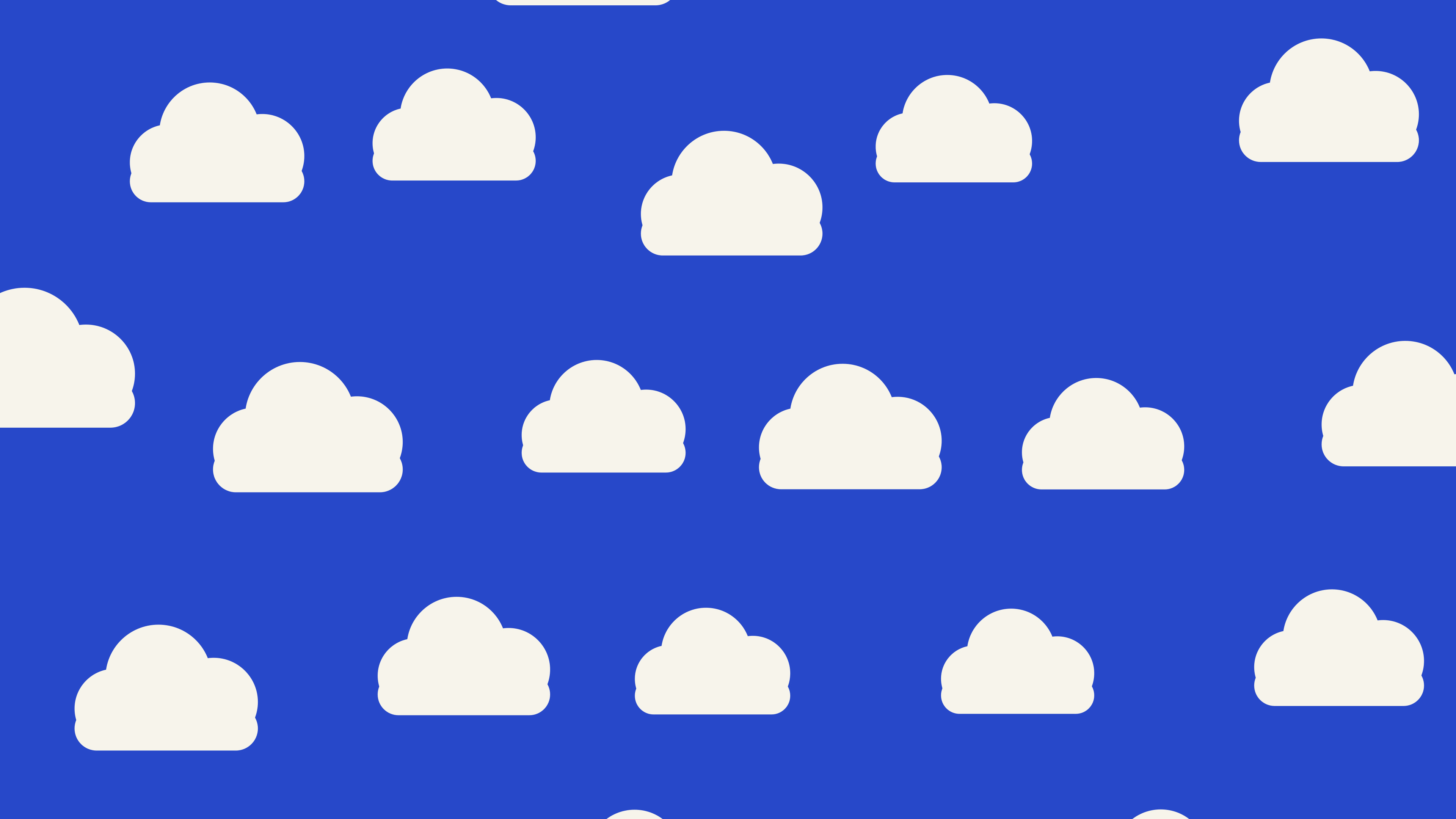 Royal Blue Cloud Pattern desktop wallpaper in 4K