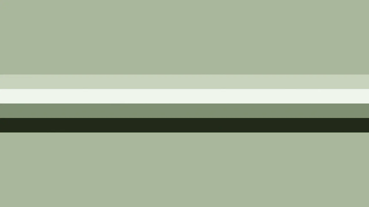 Sage Green Retro Stripe desktop wallpaper in 4K