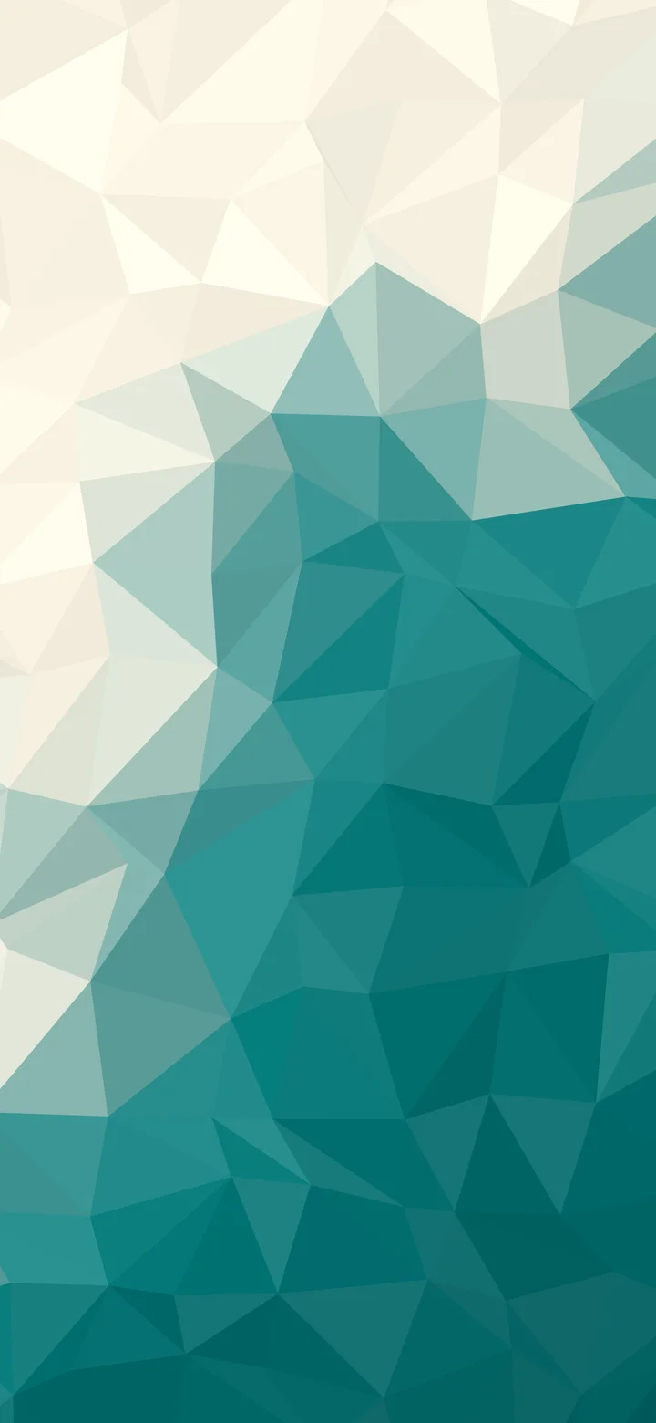 Teal and Cream Low Poly wallpaper for iPhone and Android