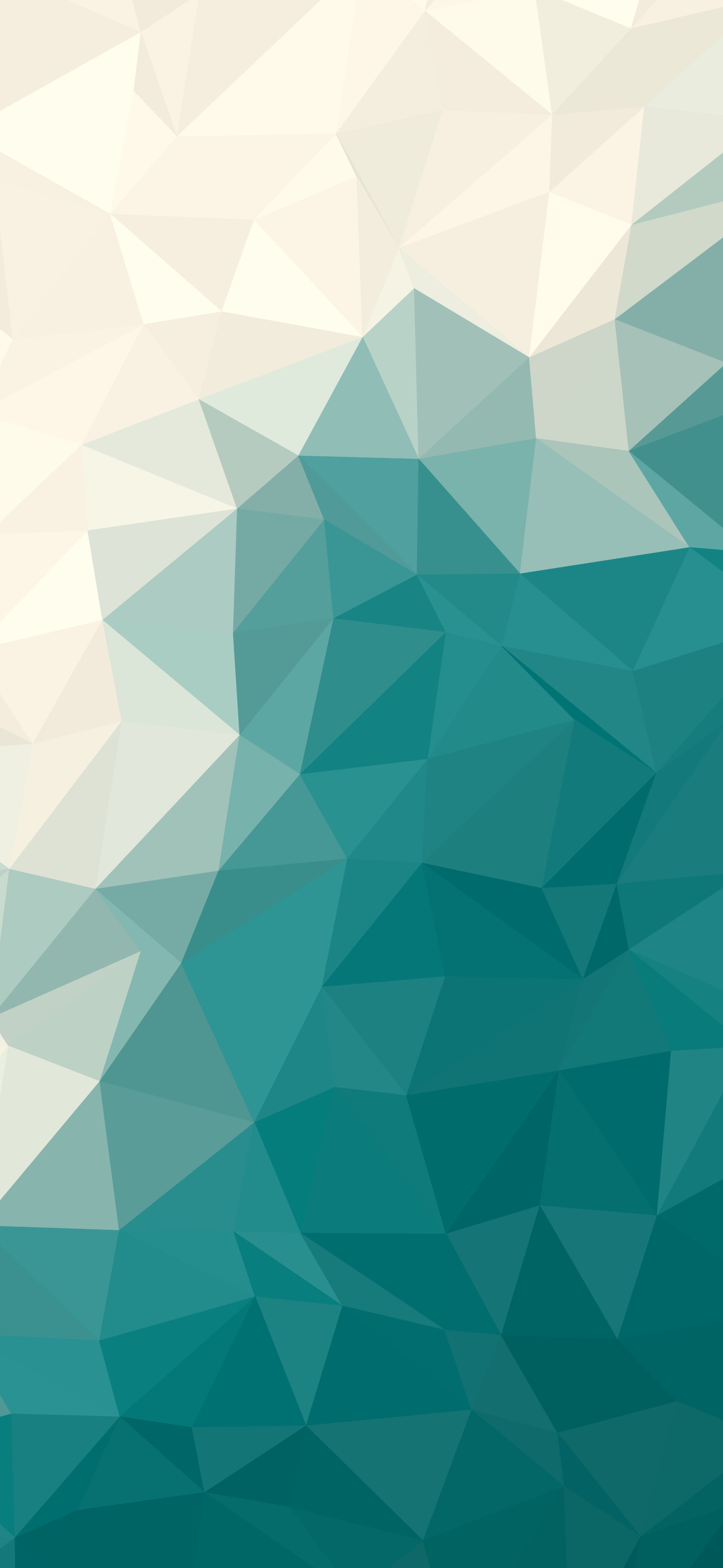 Teal and Cream Low Poly wallpaper for iPhone and Android