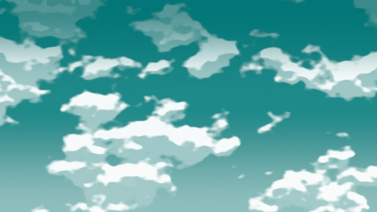 Teal Cloudy Sky desktop wallpaper in 4K