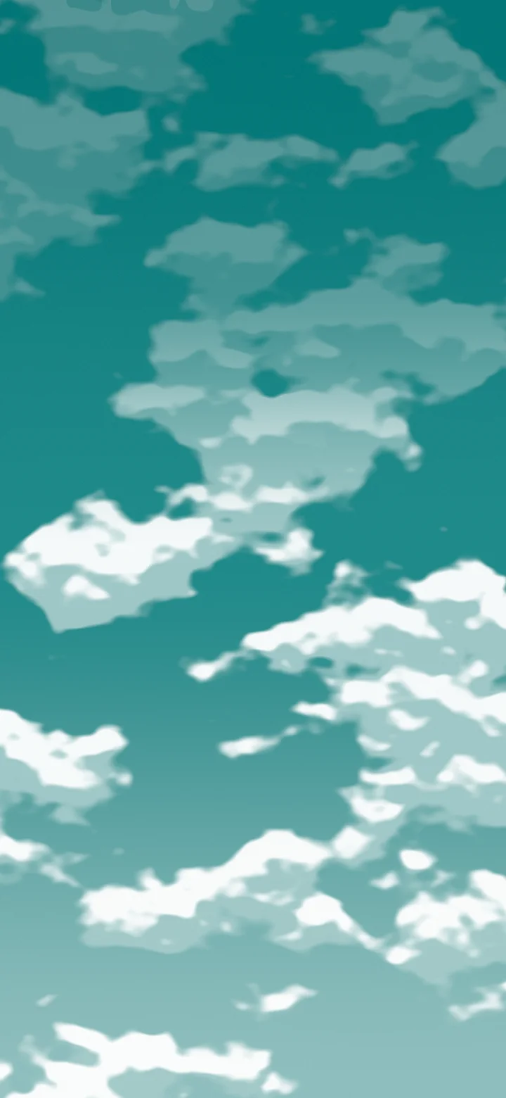 Teal Cloudy Sky wallpaper for iPhone and Android