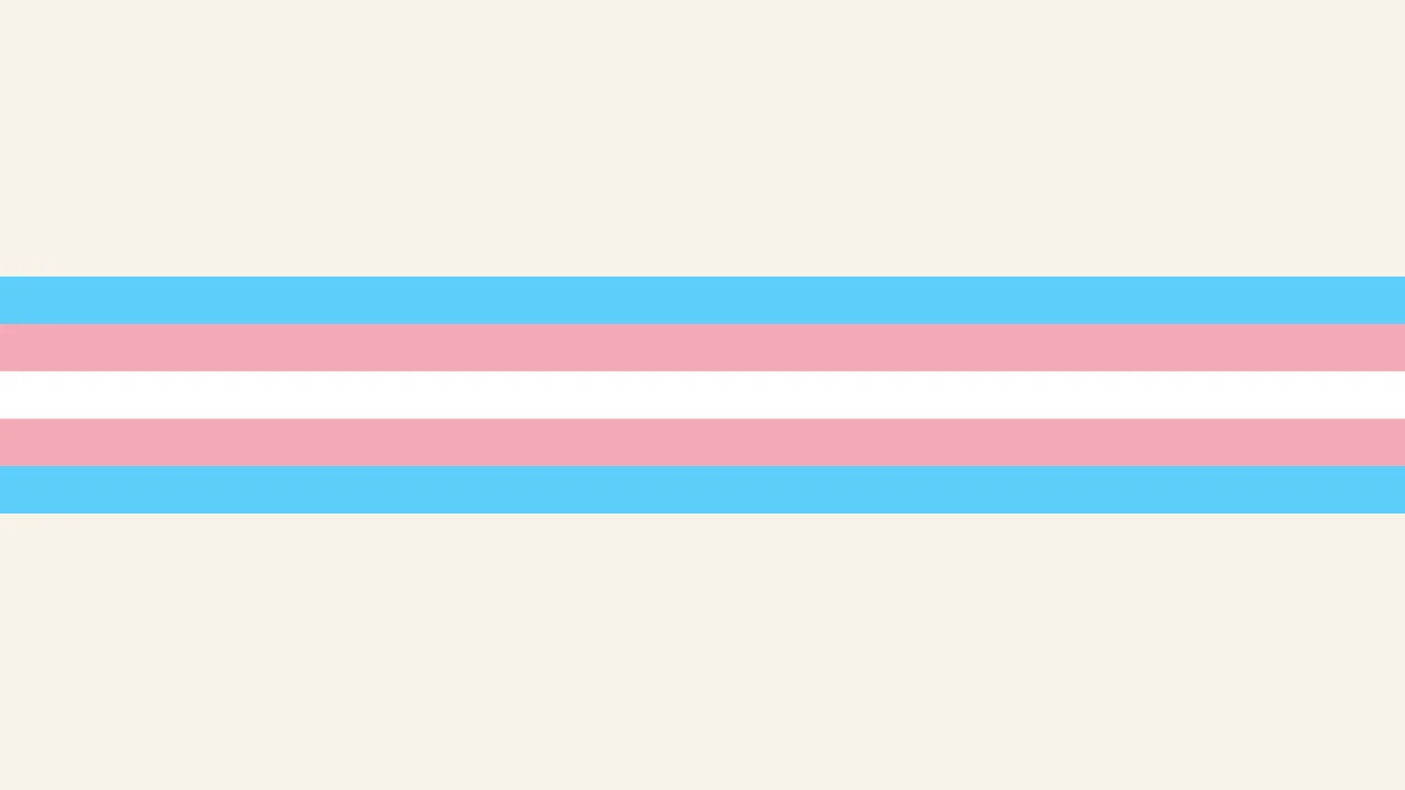 Trans Minimalist Pride Stripe desktop wallpaper in 4K