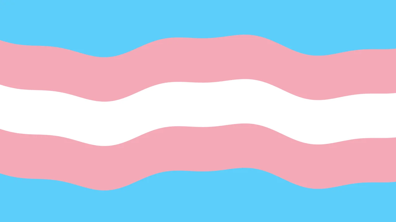 Trans Wavy Pride Flag desktop wallpaper in 4K