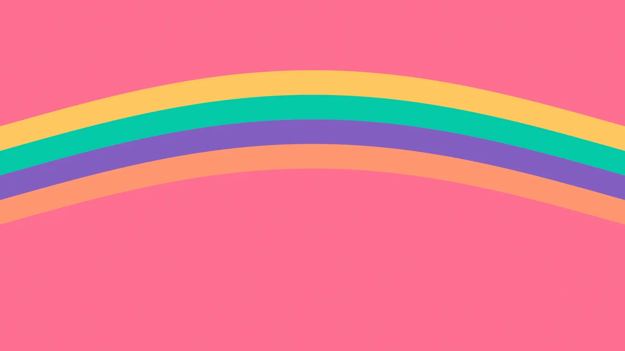 Tropical Retro Stripe desktop wallpaper in 4K