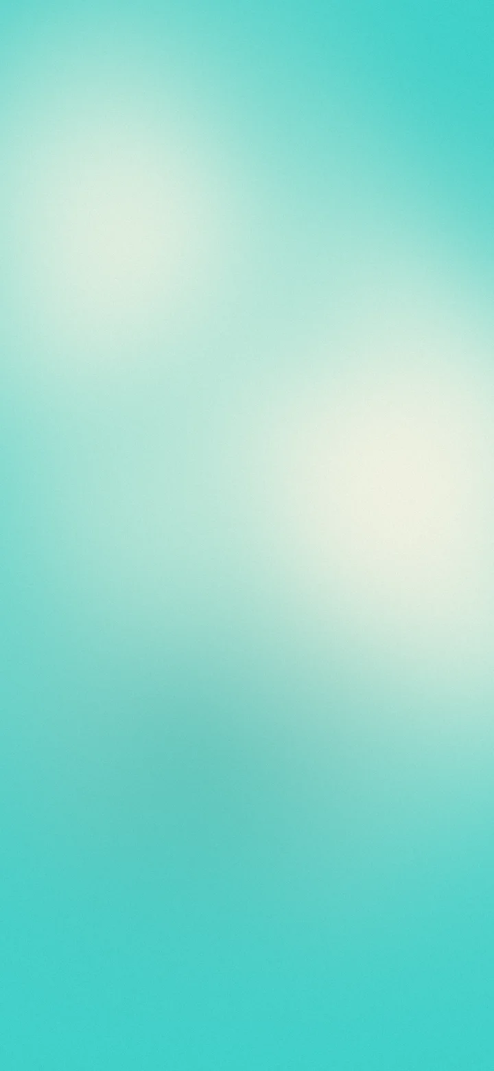 Turquoise and Cream Dreamy Aura Gradient wallpaper for iPhone and Android
