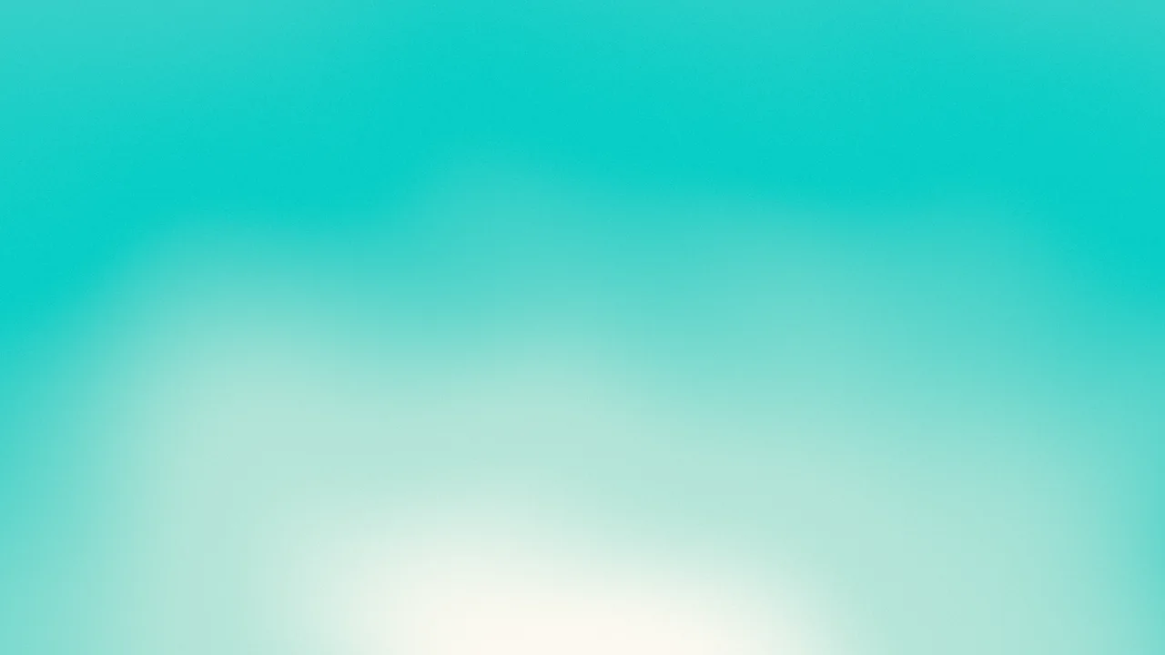 Turquoise and Cream Sunrise Aura Gradient desktop wallpaper in 4K