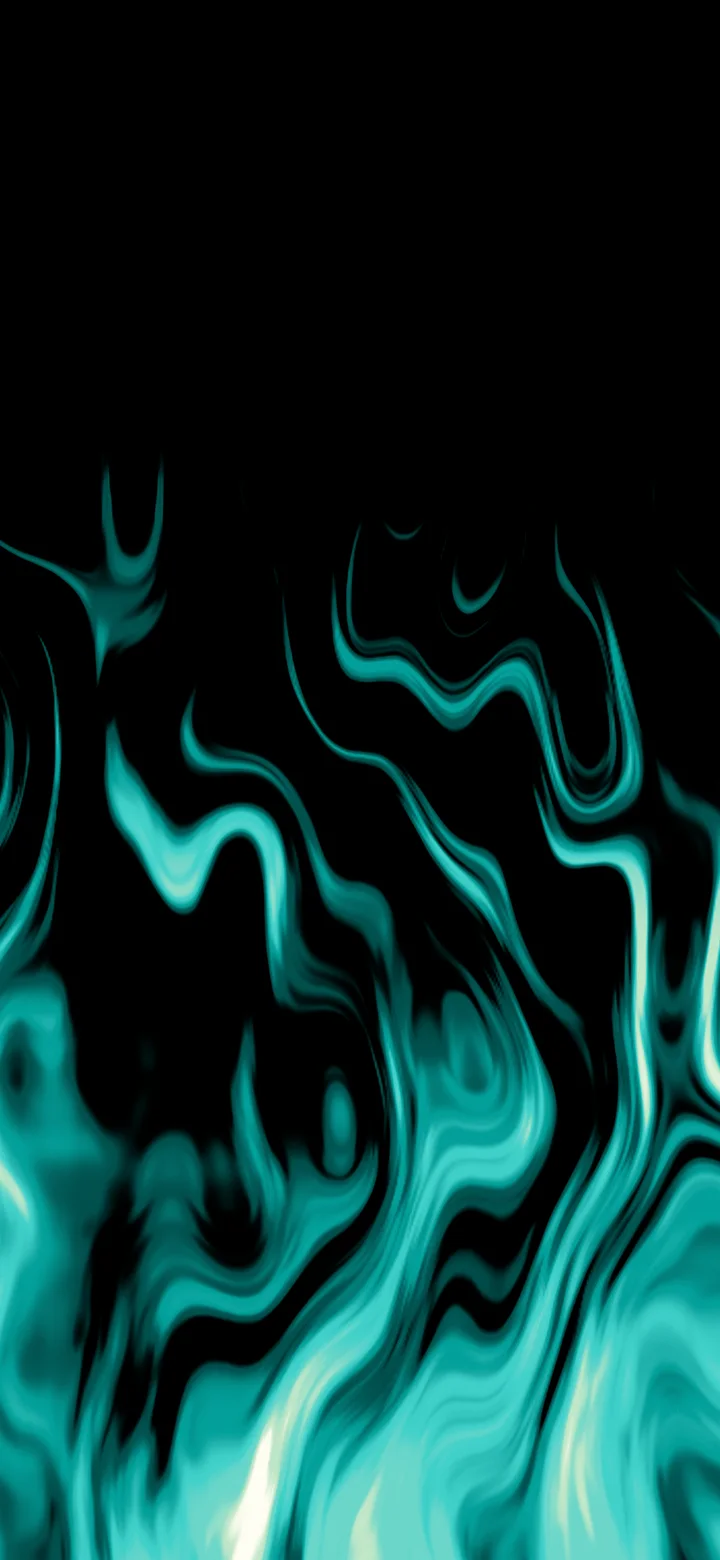 Turquoise Fire Flames wallpaper for iPhone and Android