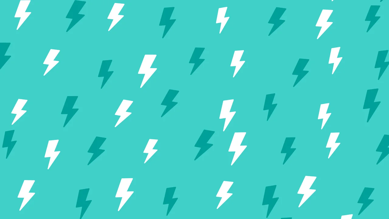 Turquoise Lightning Bolt Pattern desktop wallpaper in 4K